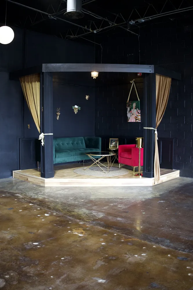 Custom event space renovation with lounge seating in Boise, ID